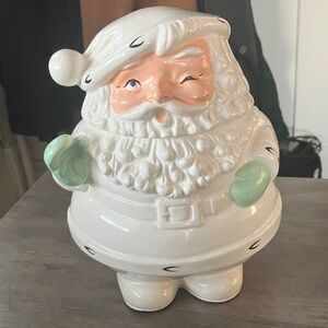 Santa Claus Ceramic Cookie Jar